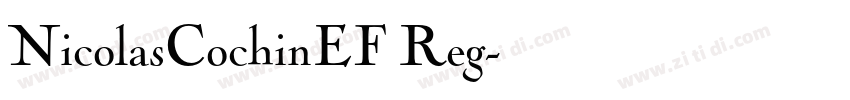 NicolasCochinEF Reg字体转换